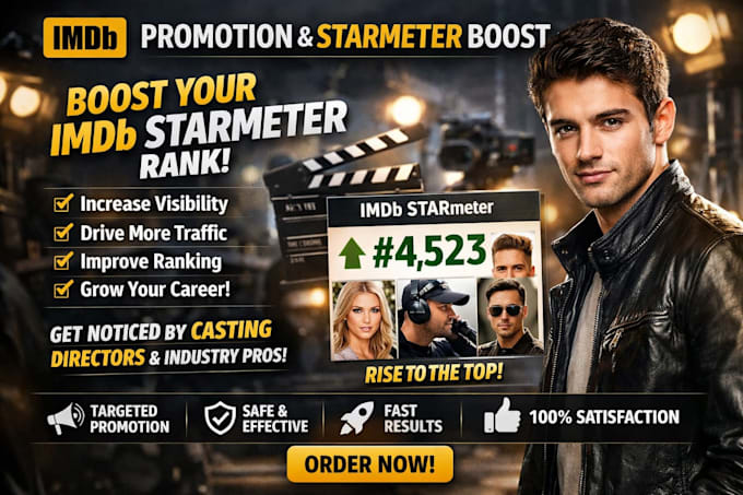 promote your imdb page and improve starmeter rank