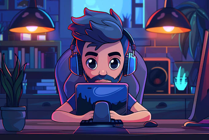 create cartoon logo for you