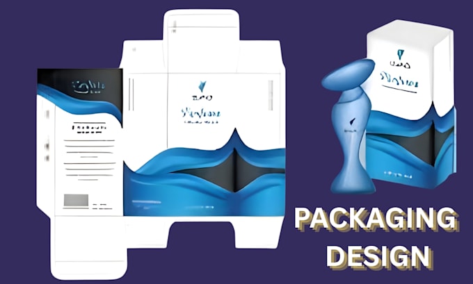 create dieline, diecut and box packaging design