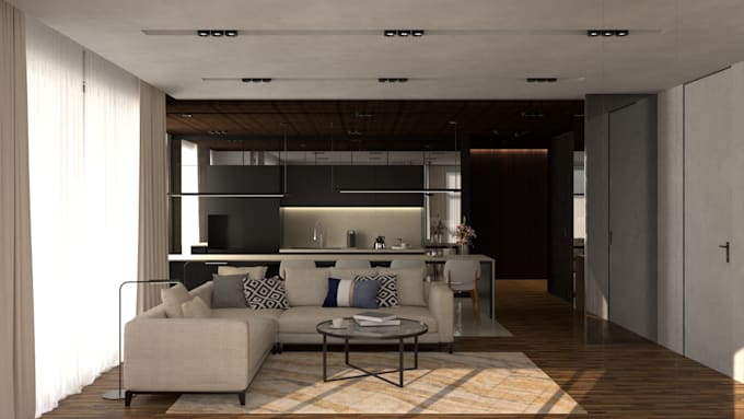 create realistic 3d rendering and 3d floor plan