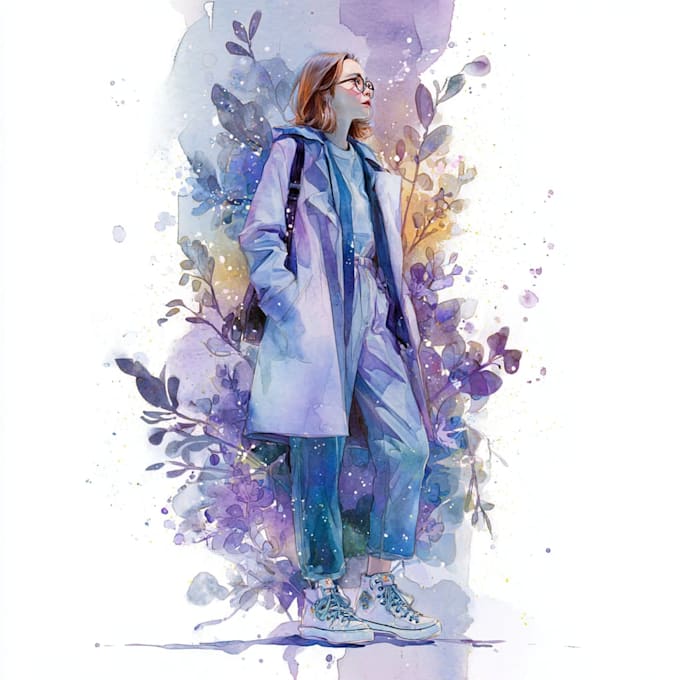 create a beautiful watercolor illustration for you