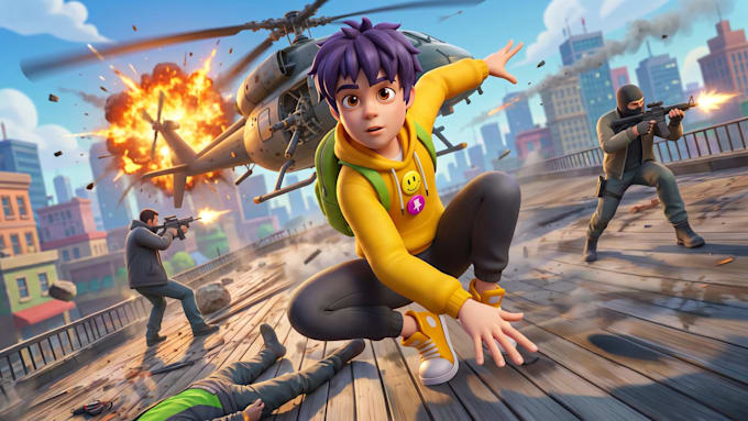 sell superhero kid action game source code ready to publish