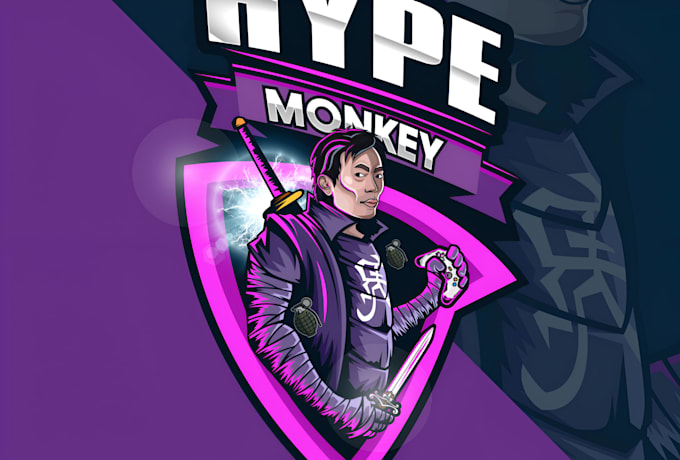 do mascot logo, spartan, knight, monkey, ninja, gorilla