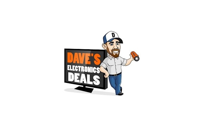 create a creative and unique electronics outlet logo