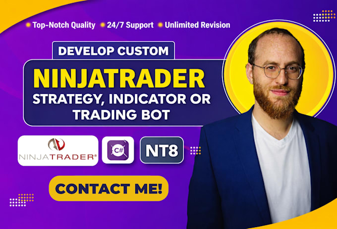 Desarrollar estrategia, indicador y bot de trading para ninjatrader 8