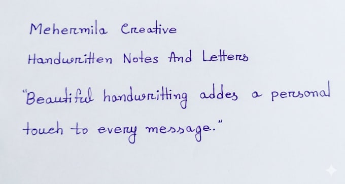write neat and beautiful handwritten notes