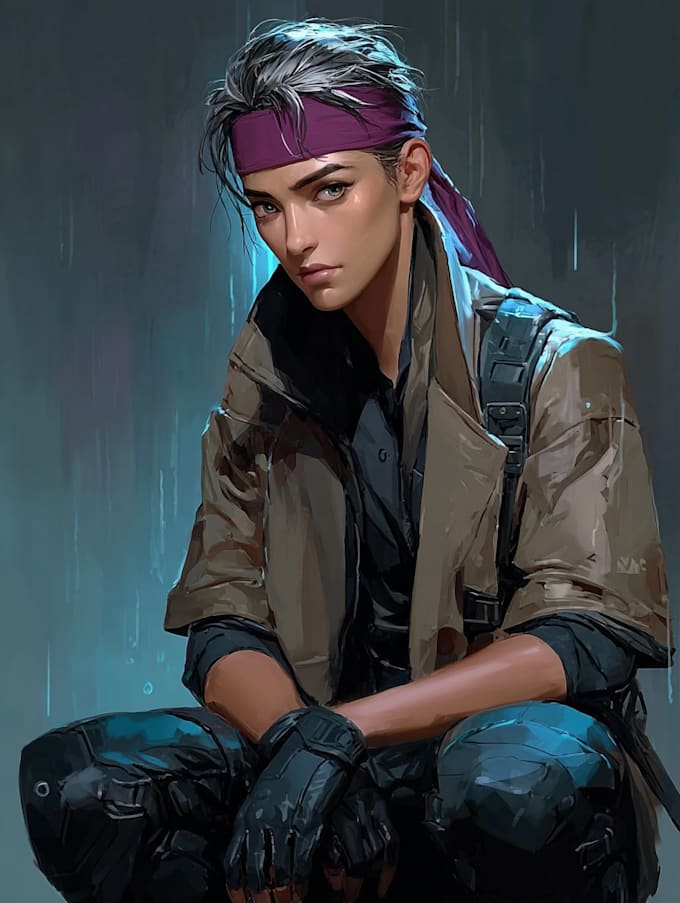 Create cinematic sci fi character art and futuristic concept by ...