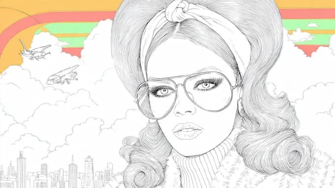 do lineart illustrations in high quality