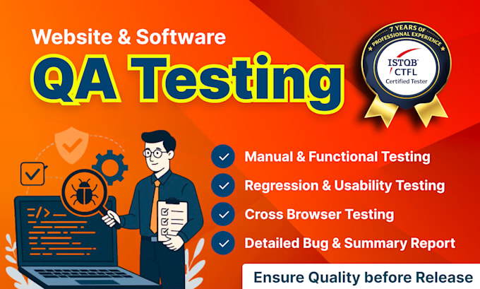 do professional QA testing for websites, apps, and software