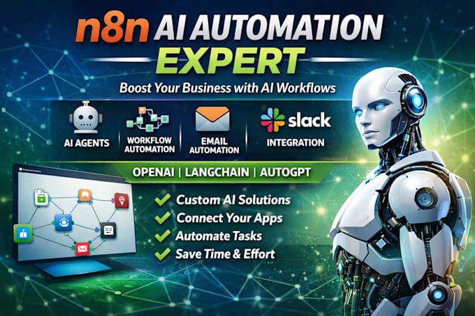 build intelligent n8n ai agents, workflows, and automation solutions