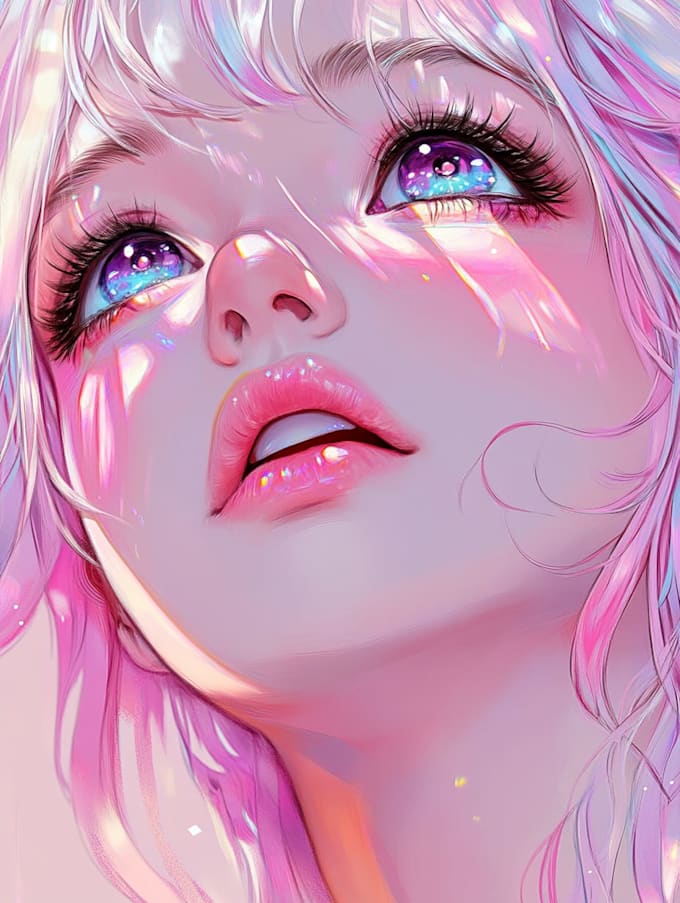 create a custom anime character design and reference