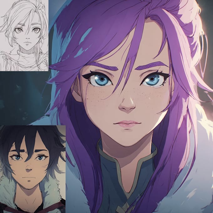 professional manga creation and character design