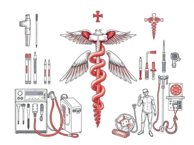 draw detailed medical illustrations