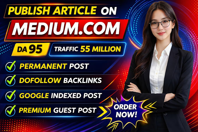 publish high da guest posts on medium,com with high quality SEO backlinks