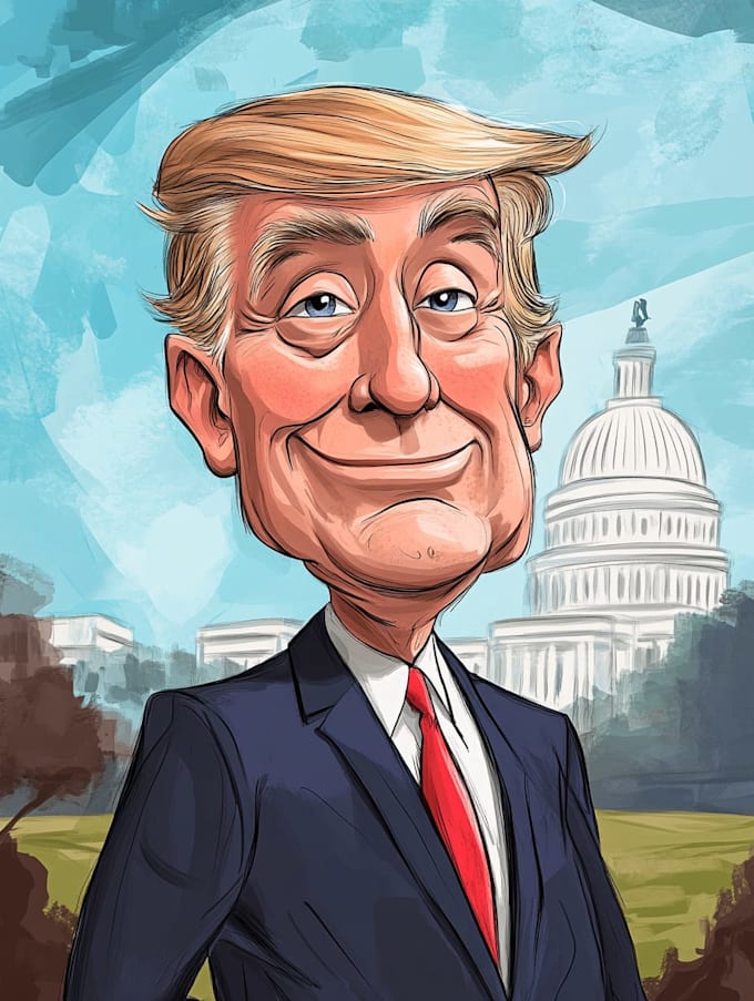 do a political cartoon art