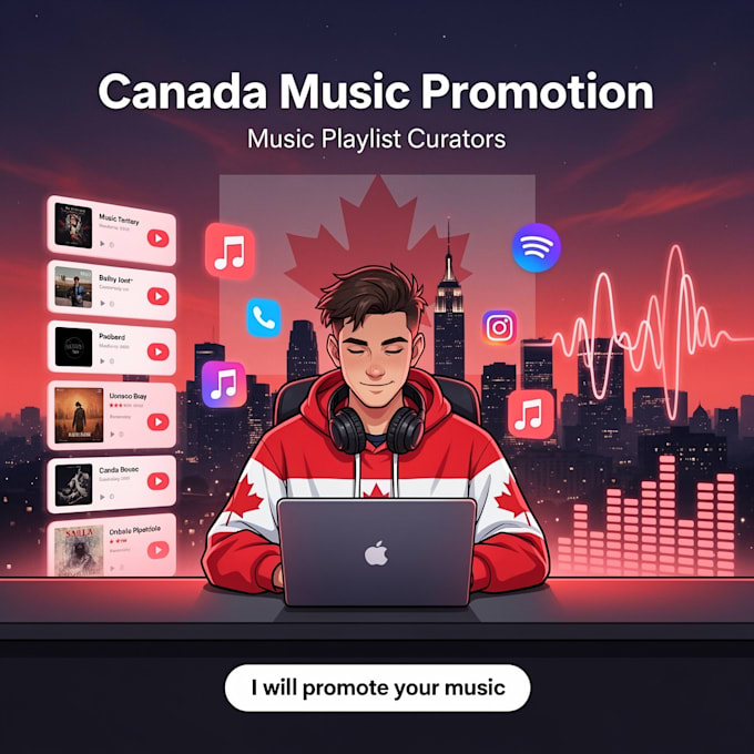 do canada music promotion, music playlist curators