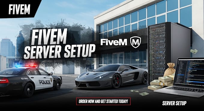 fivem server setup, customization for gta v rp, dayz server setup, arma 3, rust