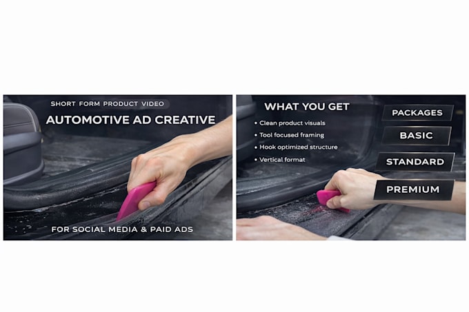 create short form automotive product ad video