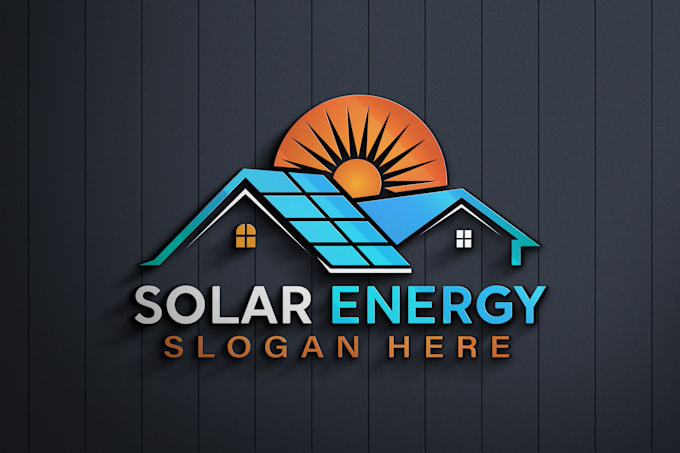do electrical,power and modern solar panel logo for you