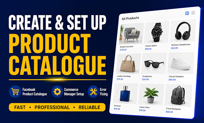 create and set up facebook product catalogue for dynamic ads