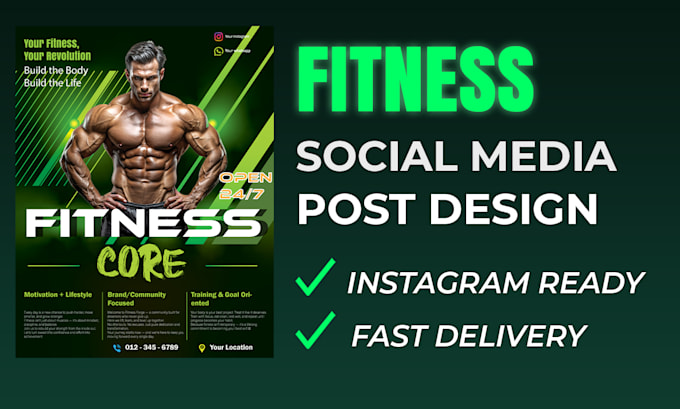 design fitness instagram post