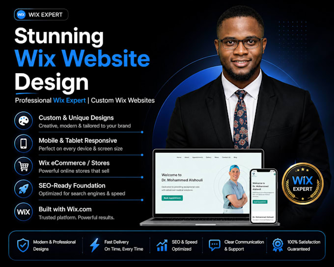 design a high converting wix website and wix website redesign