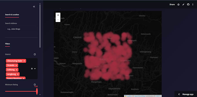 build an interactive web gis dashboard using python