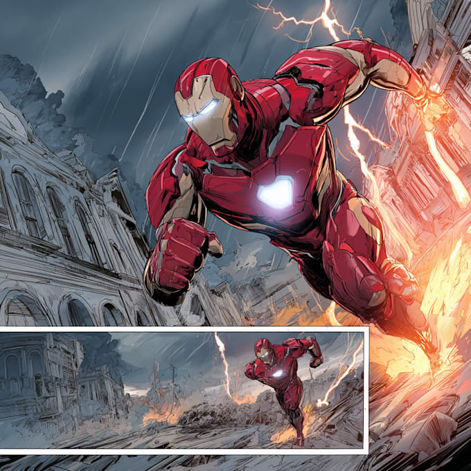 do superhero comic page