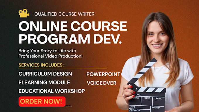 create structure online course curriculum and lms training modules, presentation