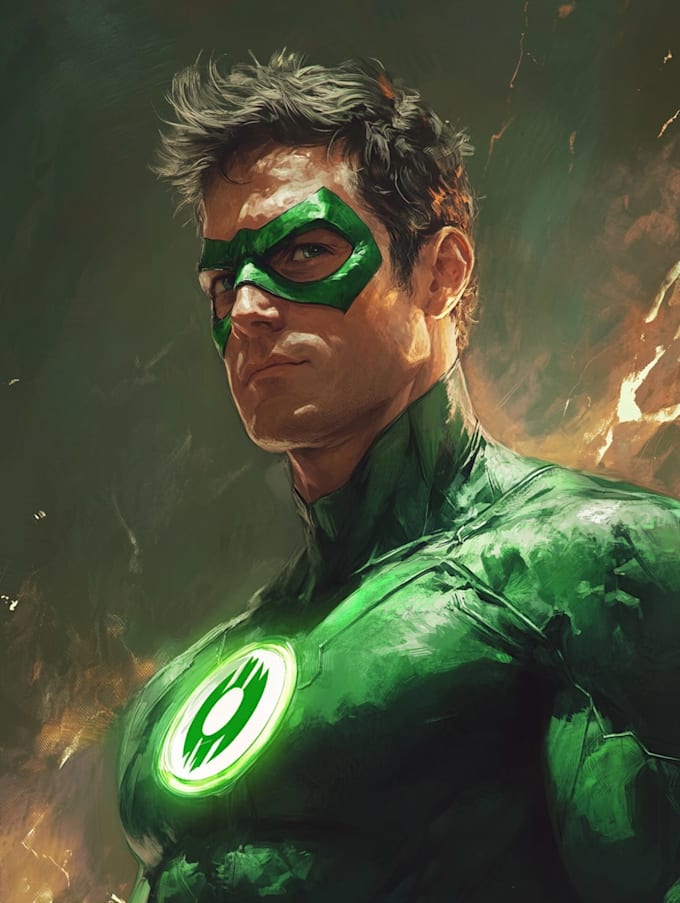 superhero character for comics