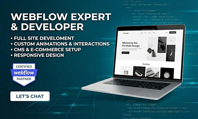 build a professional webflow website with cms