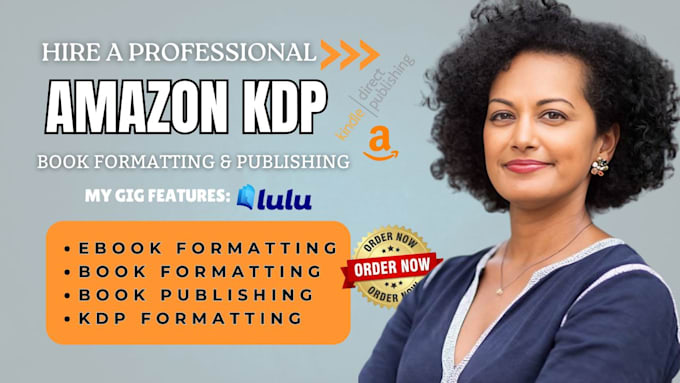 book formatting for amazon KDP publishing ebook or kindle  formatting