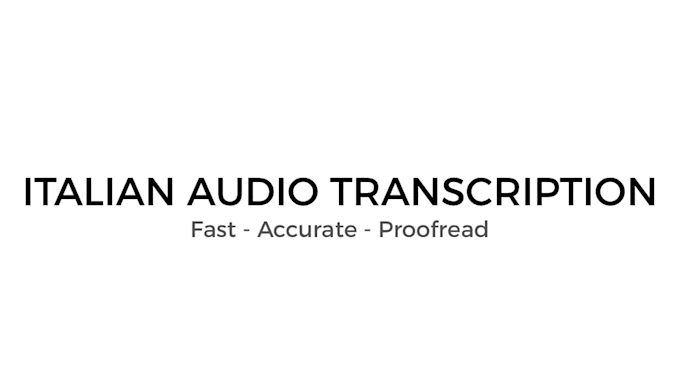 transcribe italian podcast or interview