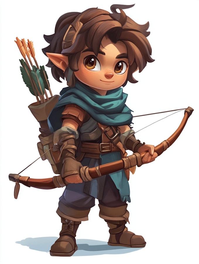 do 2d character design, 2d game character, concept