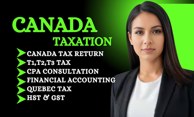 Prepare and file canadian t1, t2 corporate tax, gst hst qst pst returns ...