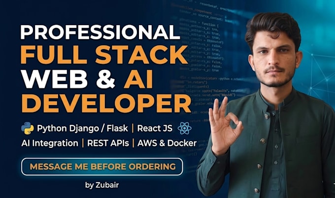 develop your custom ai powered saas application or mvp using django and react