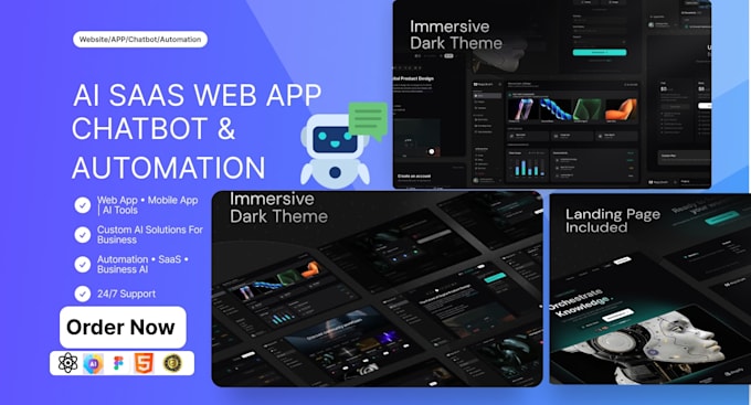 Build ai saas web mobile app chatbot tools for your business by ...