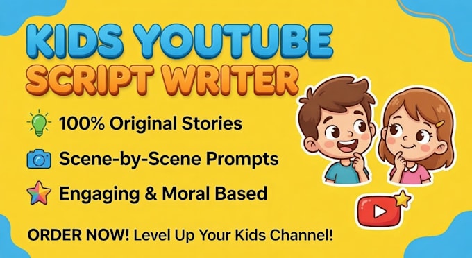 write engaging kids youtube scripts with scenes