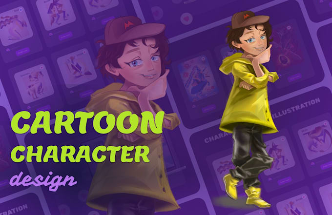 create a custom cartoon character mascot in 24 hours