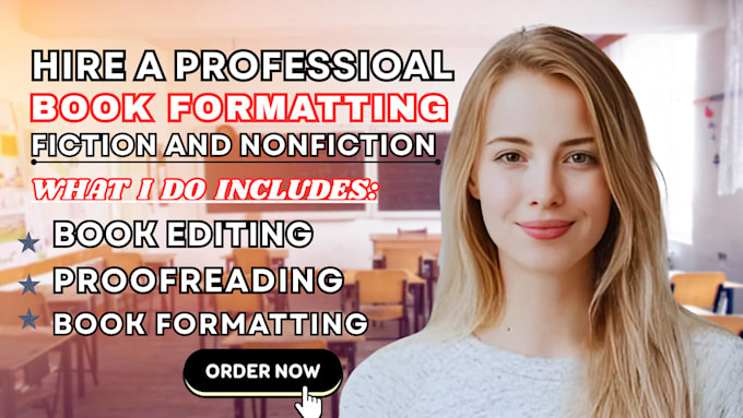 provide book editing and kindle formatting for amazon kdp