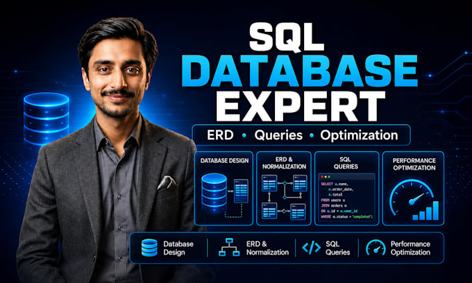 design your sql database, create erd, and optimize queries
