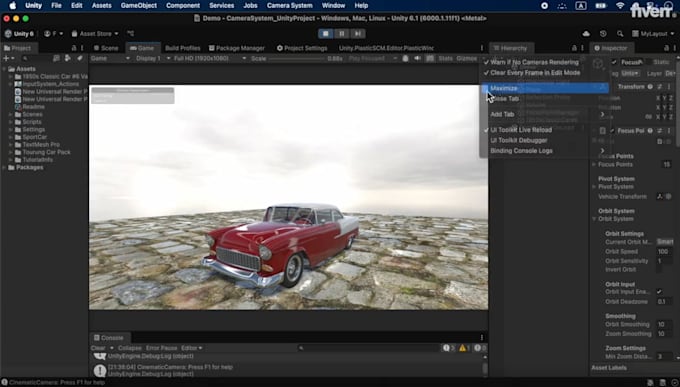 build a unity webgl interactive game or experience for your website