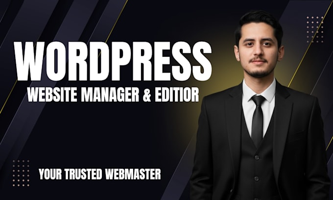 manage, edit, and improve your wordpress website as a webmaster