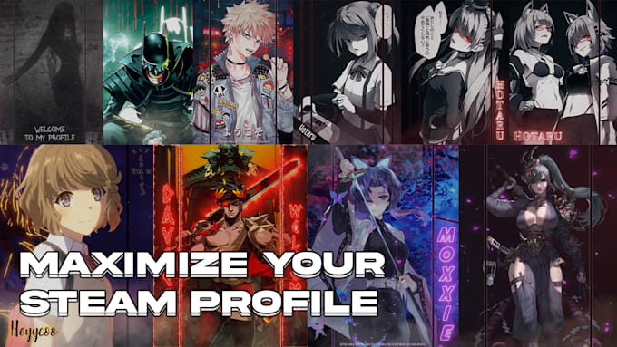 make animated design steam artwork for your steam