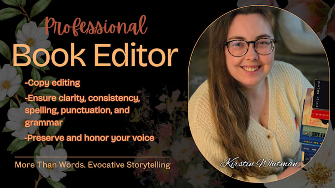 copy edit your manuscript and ensure it is error free