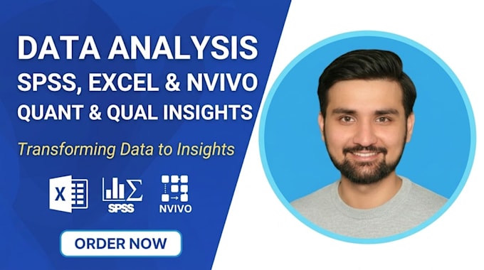 be your statistical data analyst in spss, excel and tableau