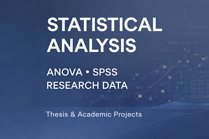 perform statistical analysis and anova for your research