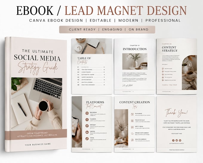 design a professional canva ebook or workbook