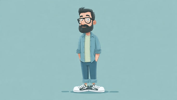 draw a cartoon illustration