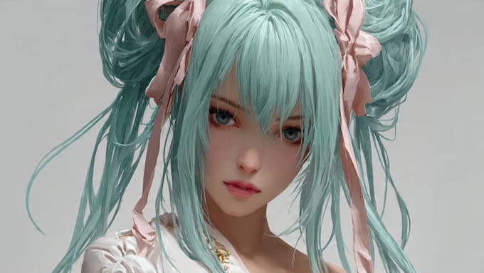 draw concept beautifull anime character
